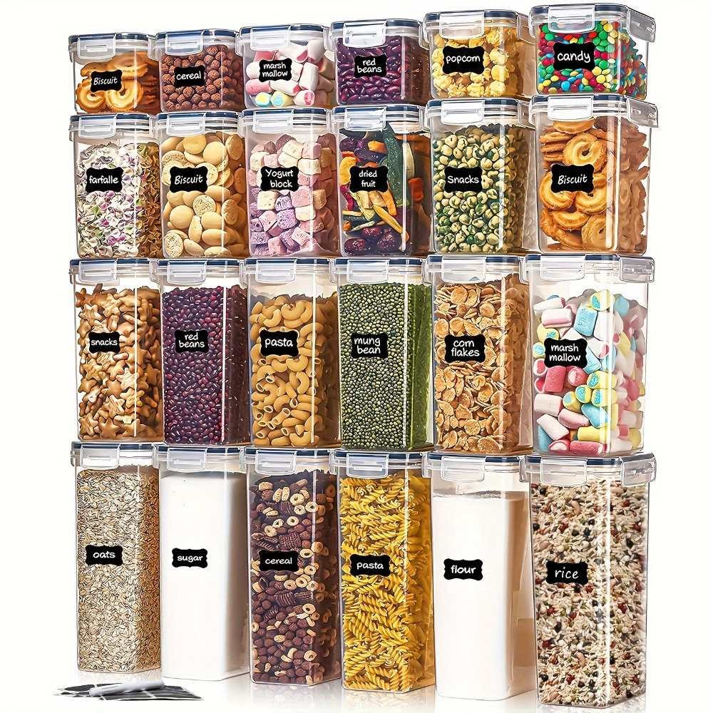 Commercial Kitchen Organiser - Conjunto de 24 Peças: 12 Potes