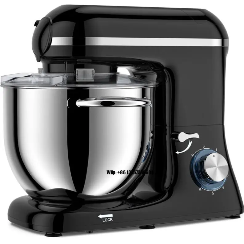 Dough Mixer Machine - Batedeira Planetária Doméstica 5.5/6/7/8L para Massas