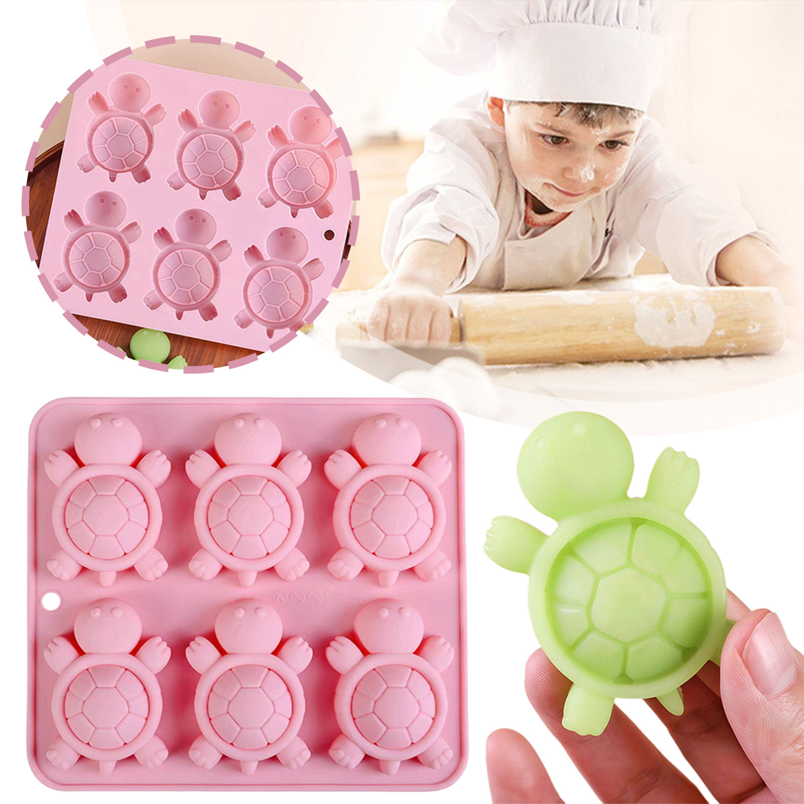 Commercial Kitchen Items - Tartarugas Bandeja de gelo Tortarias 3D