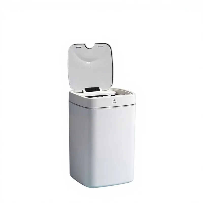Commercial Kitchen Garbage Can - Lixeira Plástica Quadrada Inteligente para Cozinha,