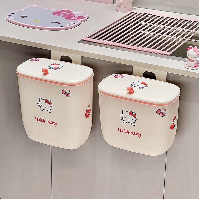 Commercial Kitchen Trash Can - Lixeira Kawaii de Desenho Animado à