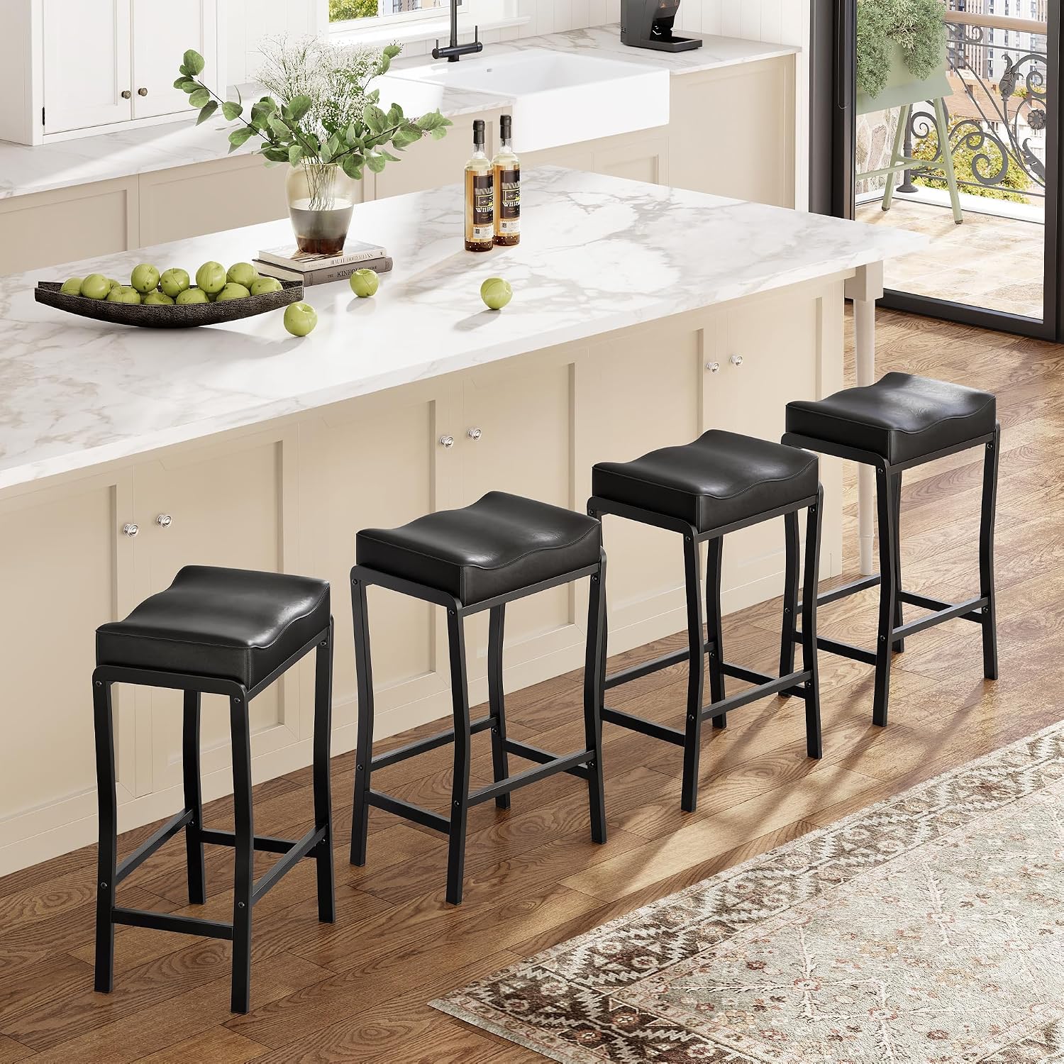Commercial Kitchen Set - Conjunto de Banquetas de Bar Altura