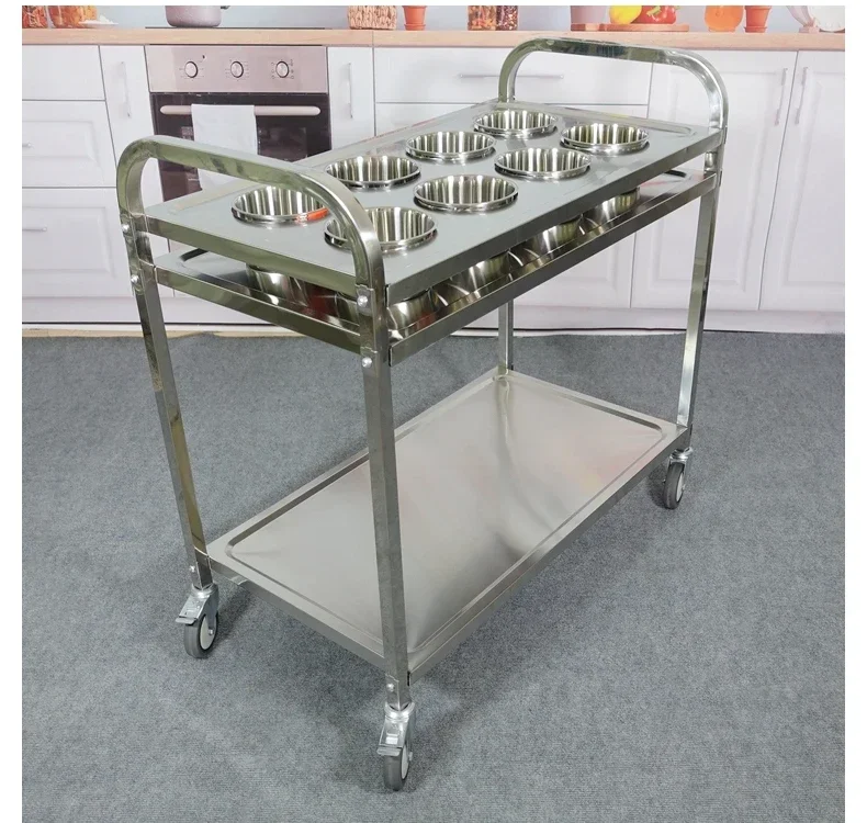 Commercial Kitchen Plumbing - Carrinho de temperos móvel de aço