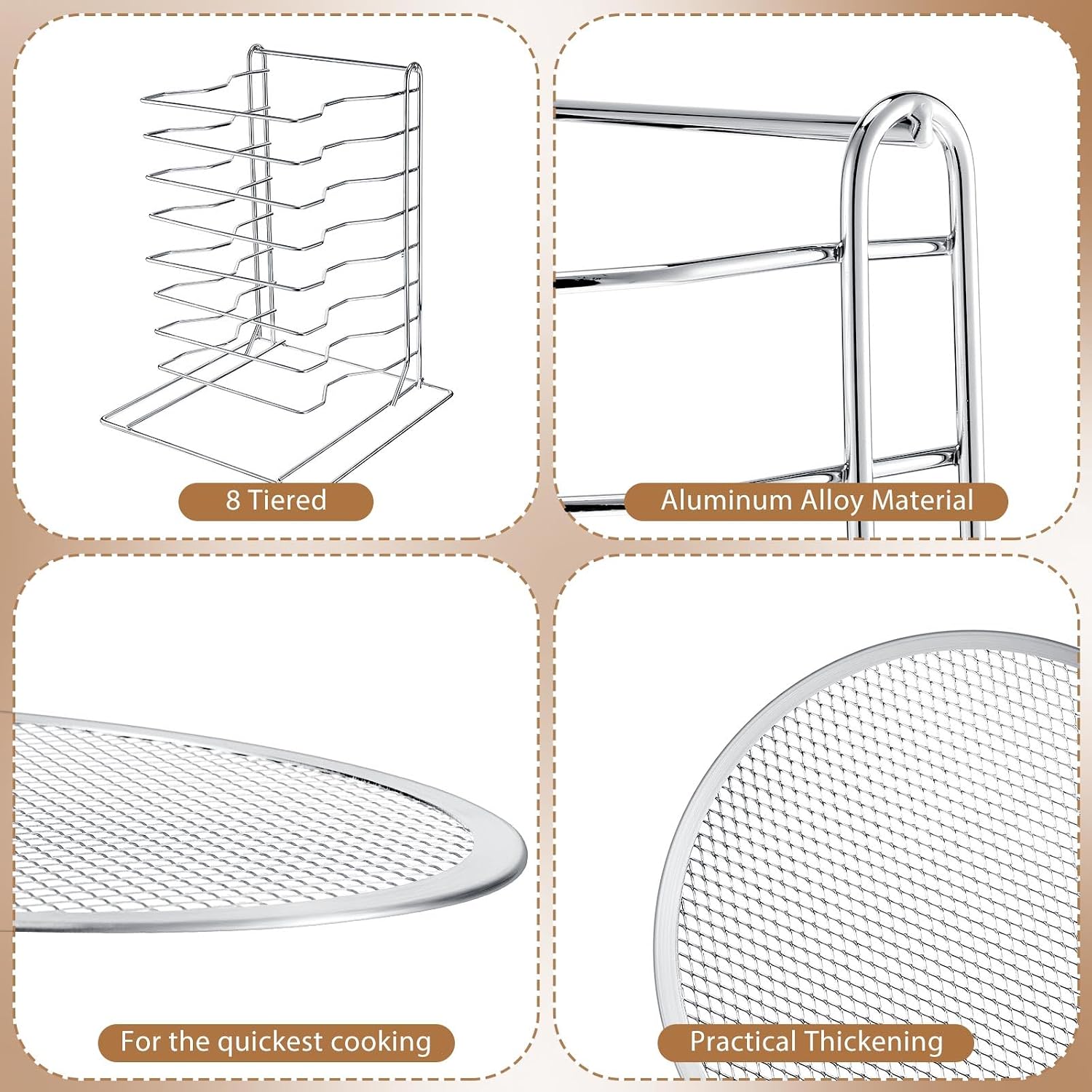 Suporte para Pizza de 8 Níveis - Commercial Kitchen Set avaliação e preço