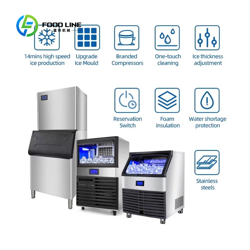 Máquina de Fazer Cubos de Gelo - Commercial Kitchen Refrigerator avaliação e preço