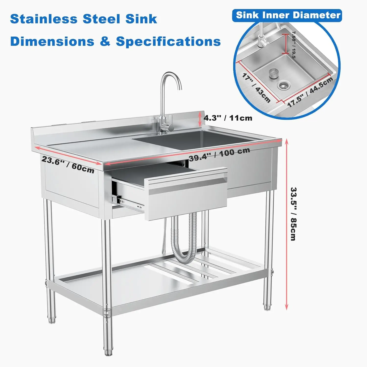 Pia Comercial de Aço Inoxidáve - Commercial Kitchen Plumbing avaliação e preço