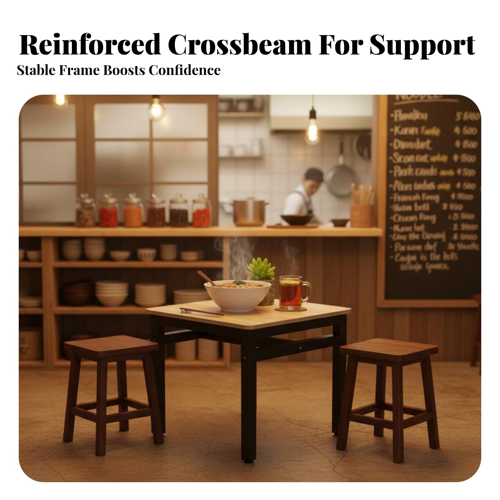 Mesa Quadrada com 4 Cadeiras,  - Commercial Kitchen Set avaliação e preço