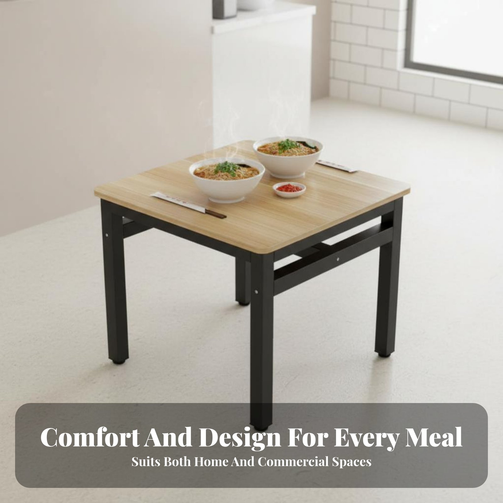 Mesa Quadrada com 4 Cadeiras,  - Commercial Kitchen Set avaliação e preço