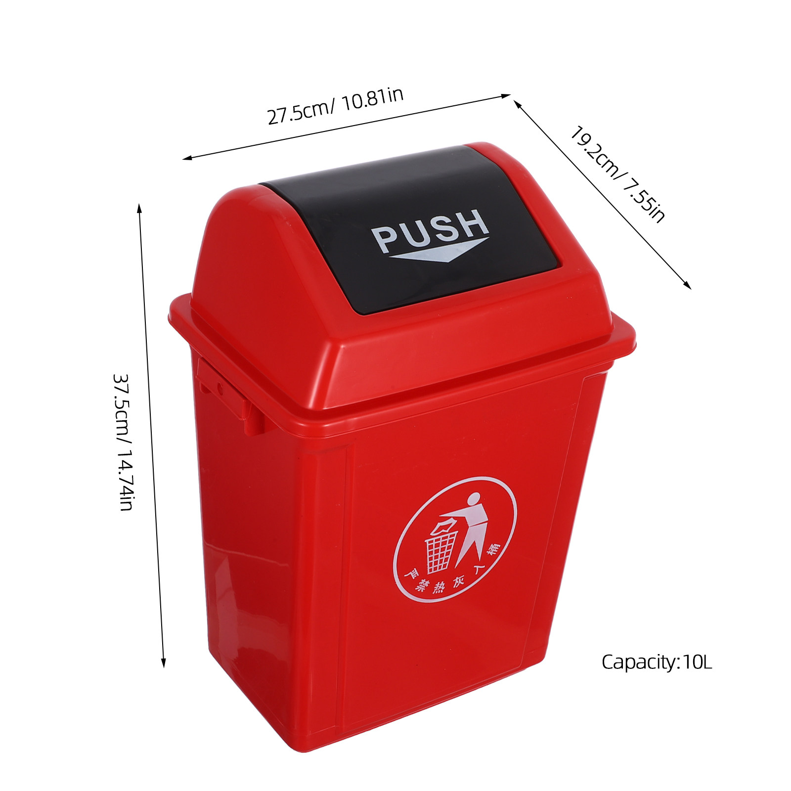 Lixeira com Tampa Basculante P - Commercial Kitchen Garbage Can avaliação e preço