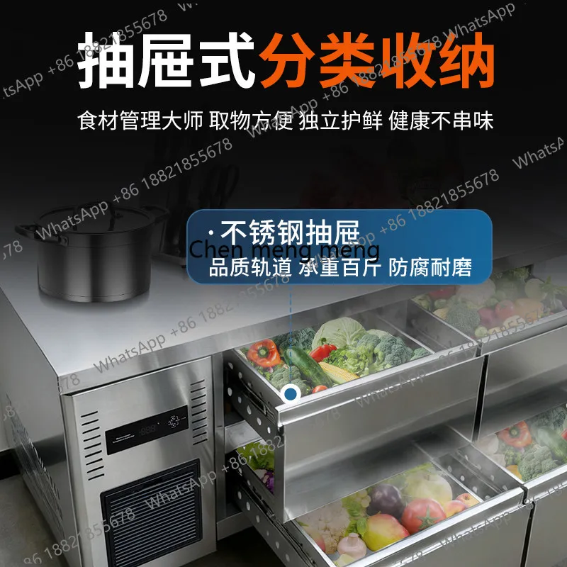 Bancada refrigerada X188 com g - Commercial Kitchen Refrigerator avaliação e preço
